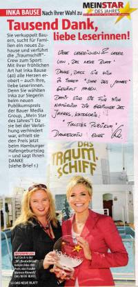 Meinstar des Jahres Zeitung