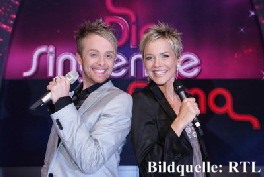 Inka Bause und Ross Antony moderieren "Die singende Firma"